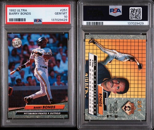Barry Bonds #251 1992 Ultra card