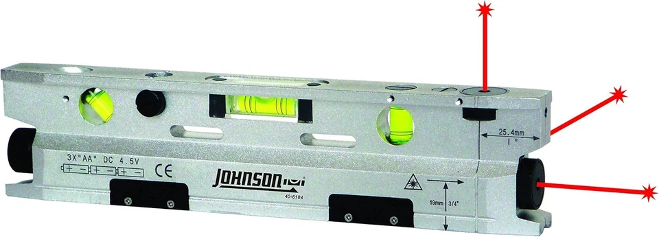 Johnson Level & Tool 40-6184 Magnetic Torpedo Laser Level, 1, Silver & Black  - Image 3 of 4