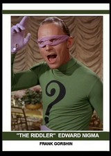 Frank Gorshin as The Riddler In Batman -  Art Card Blank Back