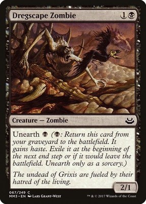 Dregscape Zombie 67 MM3 Modern Masters MTG Black Unearth Common Grant-West NM