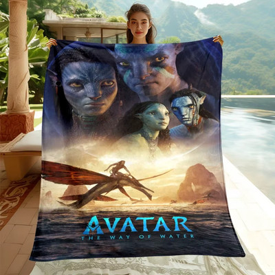 Avatar Movie HD Printed Flannel Throw Blanket for Beds Sofa Living Room Travel P