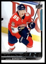 2019-20 Upper Deck Young Guns Henrik Borgstrom Rookie Florida Panthers #461 .