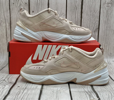 Nike Women s M2K Tekno Particle Beige Leather Sneakers Trainers 10 AO3108 202