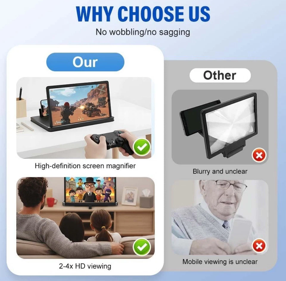 2025 New Screen Magnifier Version, 3D HD Big Screen Phone Magnifier - Image 3 of 4