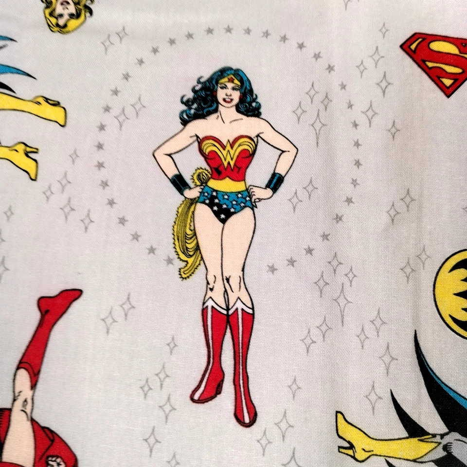 DC Comics Girl Superheroes Fabric Material Supergirl Superwomen Batgirl 35.5" - Image 4 of 4