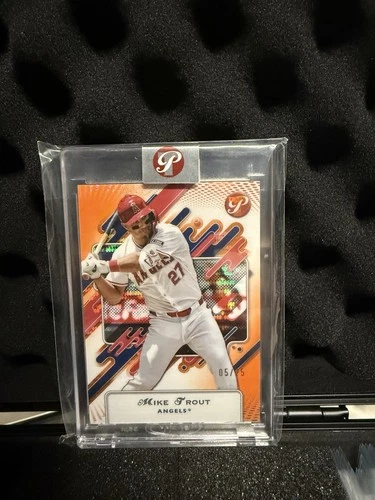 Topps 2025 Pristine Mike Trout Serial Numbered 118 Angels Baseball Card /25