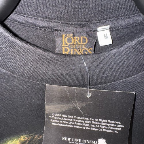 Camicia promozionale LOTR Compagnia degli Anelli Vintage 2001 Strider Movie Medium - Foto 3 di 5