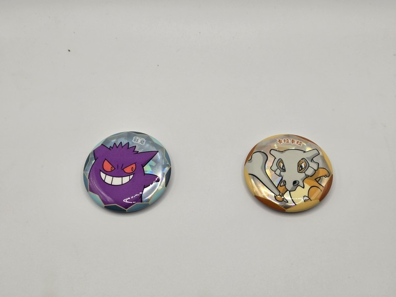 Chinese Pokémon Gem Badge Pins Cubone and Gangar Limited Edition Both Pins 2 Pin