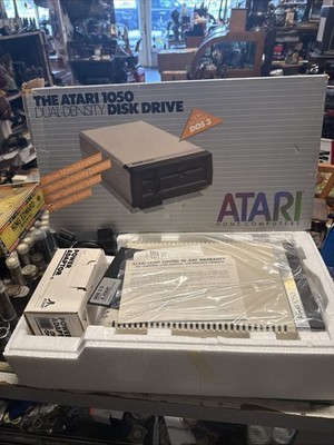 1050 Atari Disk Drive New Complete In Original Box Owners Manual, DOS 3