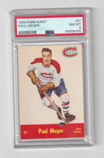 1955-56 PARKHURST #51 PAUL MEGER PSA 8 NONE HIGHER