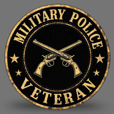 Police Sticker Vinyl Decal Military Police Veteran Crossed Pistols Classic