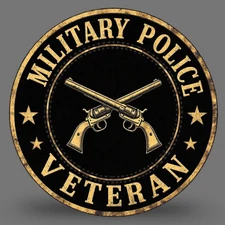police sticker vinyl decal military police veteran crossed pistols classic 