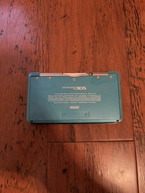 Nintendo 3DS Aqua Blue System w/ Pokemon Alpha Sapphire TESTED 64GB SD + Charger