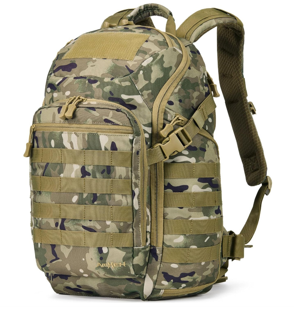 32L Tactical Backpack for Men – Everyday Carry, MOLLE, Suspended 17" Laptop Comp