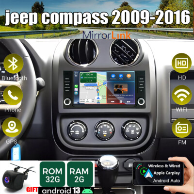 For Jeep Compass 2009-2016 7'' Car Radio  Wireless Fit For  CarPlay GPS Navi