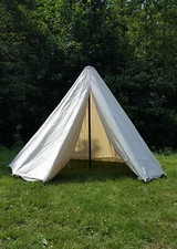 Einmastzelt Walburg, 3.5 m, 350 gsm Mittelalter Zelt Wikinger Camping