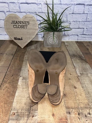 Lucky Brand Joal Shooties Womens 8.5 Tan Suede Leather Boho Ankle Boots Bootie - Picture 10 of 11