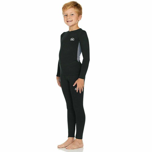 Thermal Underwear for Boys Long Johns Fleece Lined Set, Shirt & Pants Base Layer - Picture 13 of 14