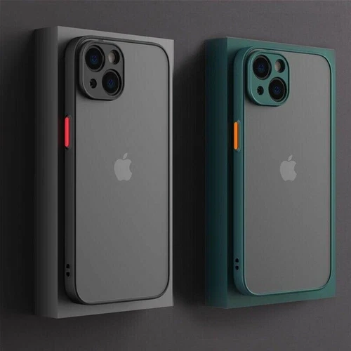Case for iPhone 16 Pro Max 15 14 13 11 12 7 8 XR Matte Colours Shockproof Cover - Picture 16 of 21