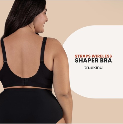 Truekind Supportive Bras No Underwire with Support and Lift Size 3XL Black - Picture 5 of 6