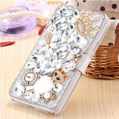Bling PU Leather Stand Wallet Case Protect Cover For iPhone 14 13 12 11 Pro Max