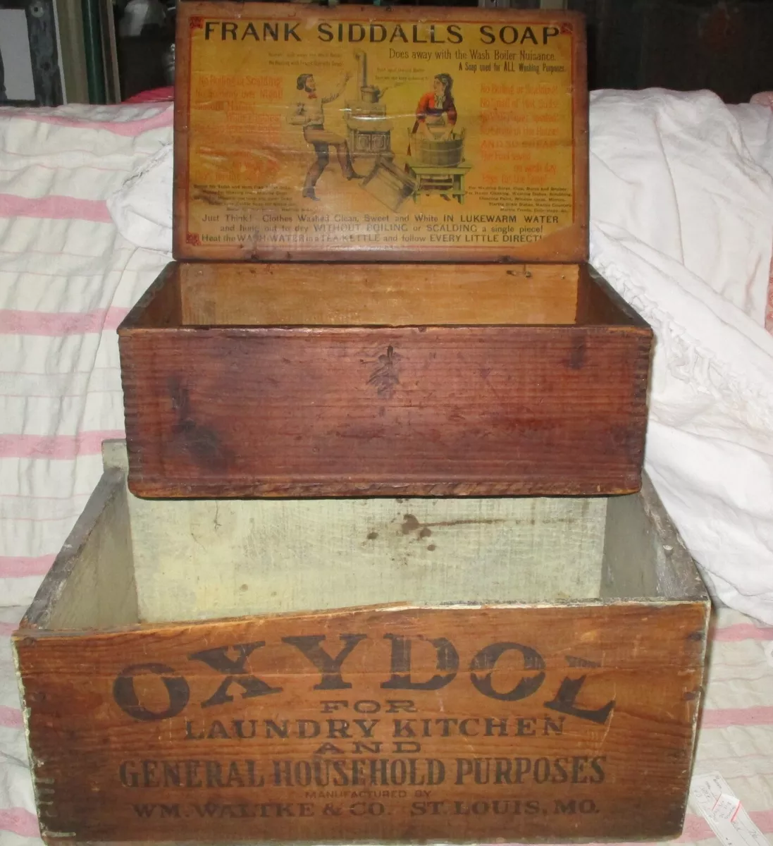 Old fashioned cheap soap box