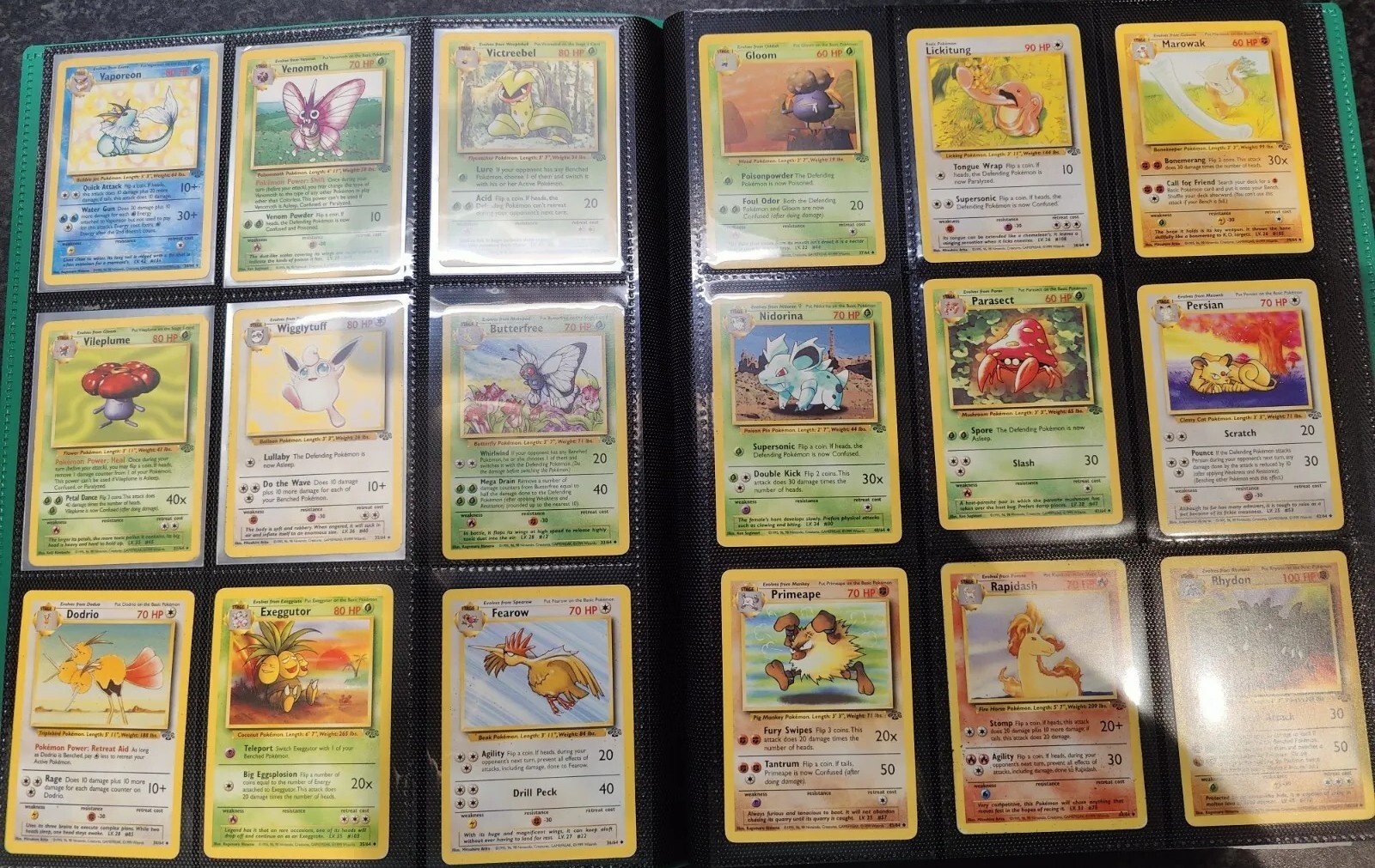 Complete Jungle Set 64/64 Pokemon Cards WOTC TCG 1999 Jolteon Flareon