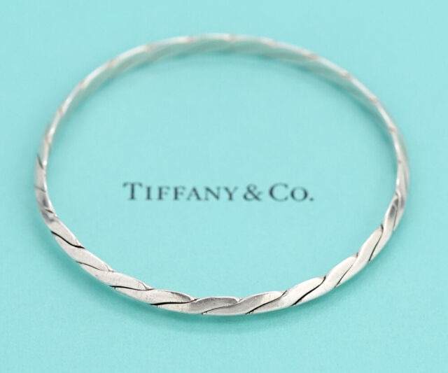 TIFFANY&Co Bracelet Sterling Silver 925 Bangle w/BOX v1892
