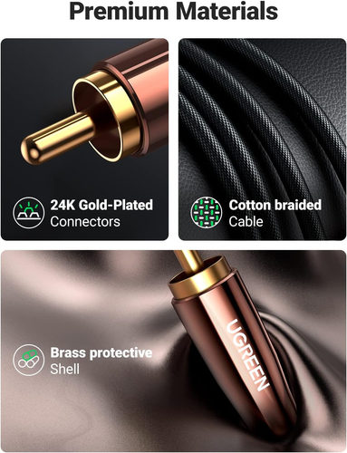 UGREEN RCA Cable Mfi Certified Lightning to RCA Cable for Iphone Splitter Audio - 第 6/12 張圖片