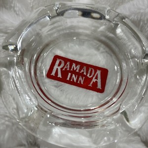 Ramada In Clear Glass Vintage Ashtray 