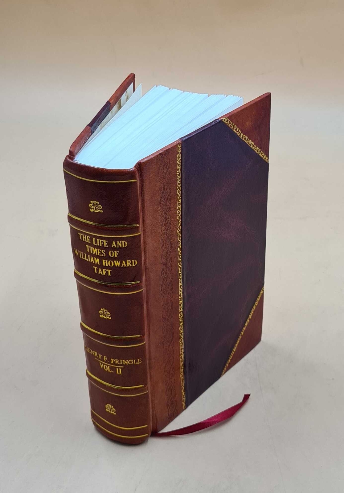 William Howard Taft Biography Volume 2 1939 Leather Bound Edition