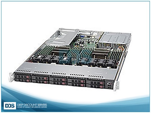 1U 10 Bay SFF Server X10DRU-i+ (2)SR207 6-C 2.40Ghz 512GB HBA FREENAS UnRAID - Picture 3 of 4