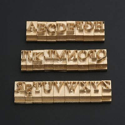 Brass Times New Roman Stamp Mold 26pcs/Set Alphabet Letter Leather Cake  Craft