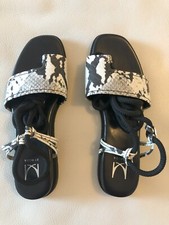 Moda in Pelle, Inma Black - Mono Snake Porvair Sandals, UK 3 , BNIB, RRP 55.95