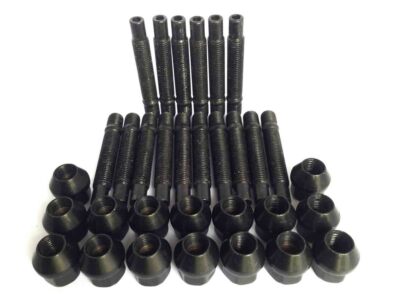 M12 x 1.5 68mm Stud Conversion Kit for Renault Inc Nuts (Black)