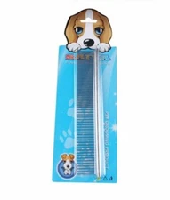 Pet Single Row Straight Comb Stainless Steel Pet Comb  Dog Cat Hair