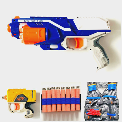 Hasbro N-Strike Elite Disruptor Spielzeug Blaster mit Trommelmagazin incl. Weste