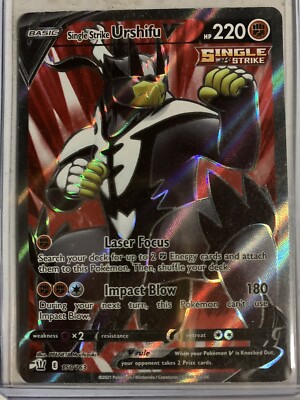 Pokemon TCG Battle Styles Single Strike Urshifu V 150/163 Full Art Holo Card