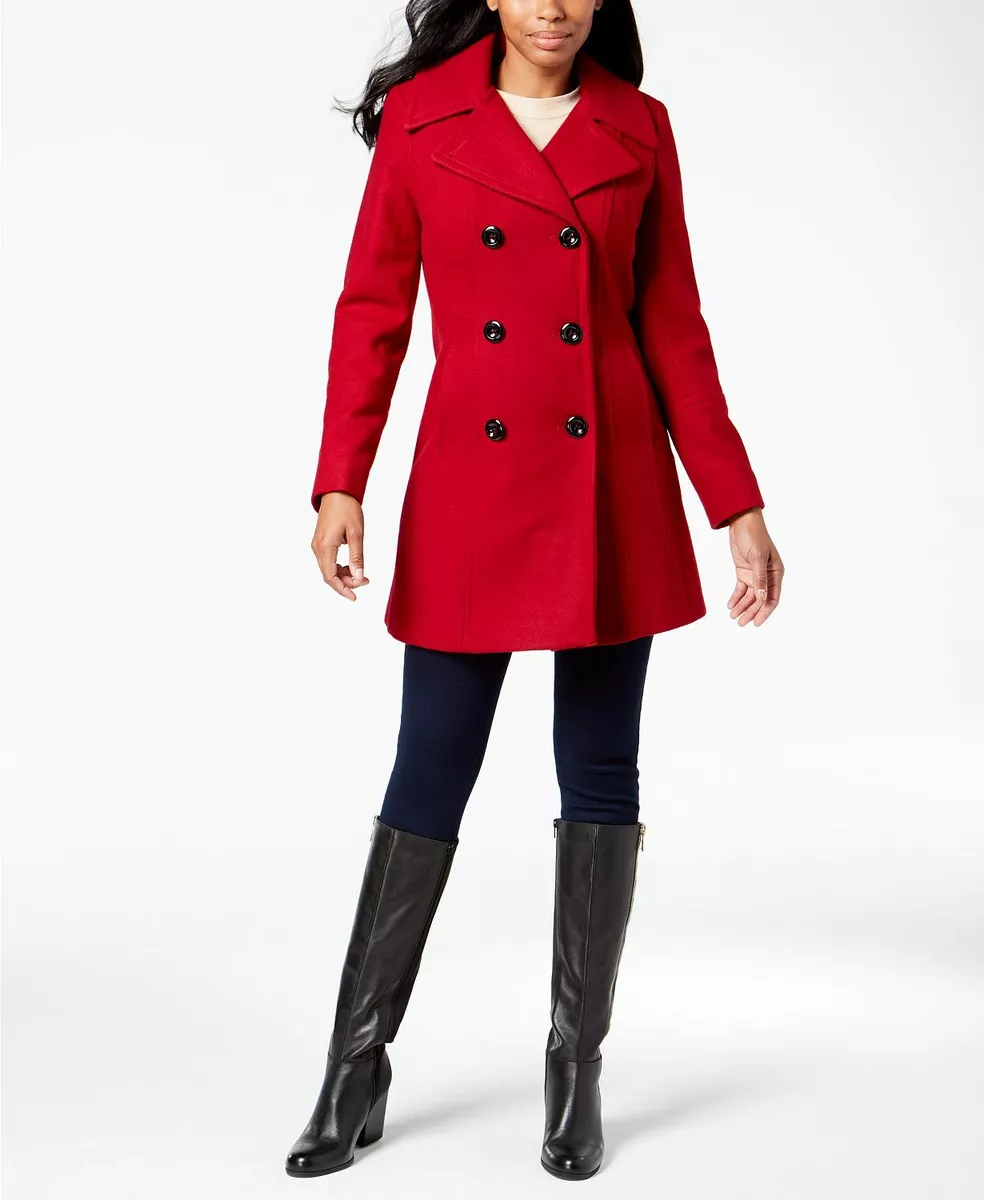 Anne Klein Double Breasted Peacoat size small eBay