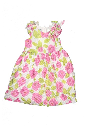 Robe Fille Oscar De La Renta En Soie Rose - Taille 6, Sans Manches, Pour Occasions Spéciales (NWT)