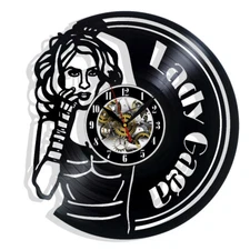 Lady Gaga Vinyl Wall Clock Gift Birthday Holiday Art Home Decor Design Music