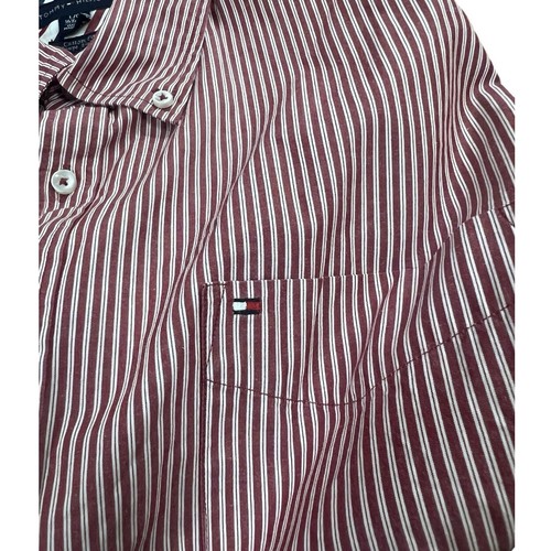 Tommy Hilfiger Men 80's Two Ply Fabric Casual Custom Fit Shirt Size L - Picture 6 of 6