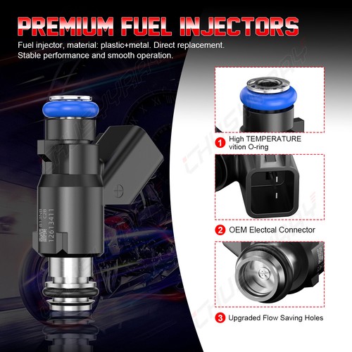 Fuel Injectors Set (8) for 2010-2013 Chevrolet Silverado 1500 5.3 V8 FLEX - Picture 4 of 12