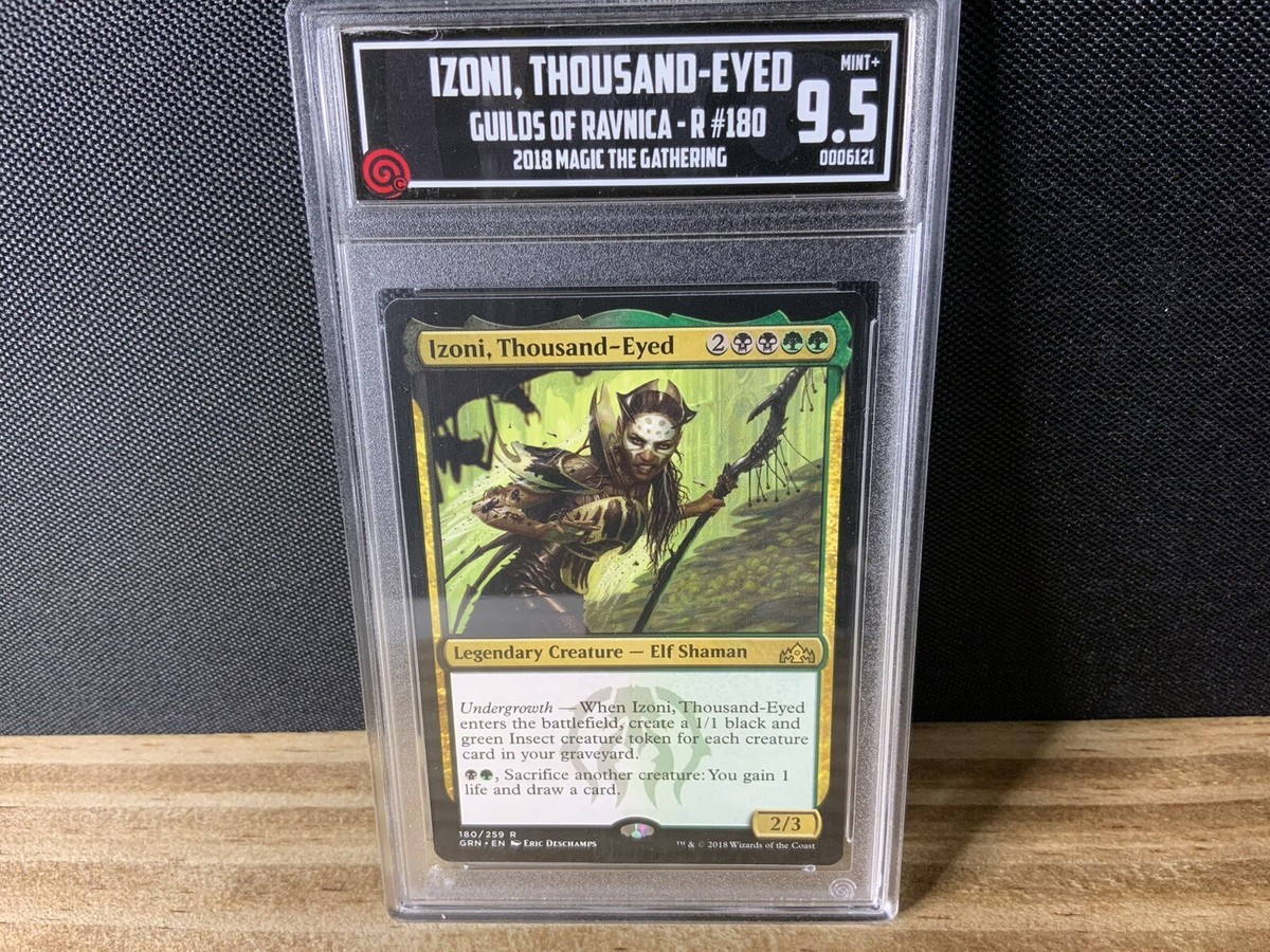 Izoni, Thousand-Eyed 1x FOIL GRN MTG Guilds of Ravnica Rare MINT black green Izoni, Thousand-Eyed 1x FOIL GRN MTG Guilds of Ravnica Rare MINT black green