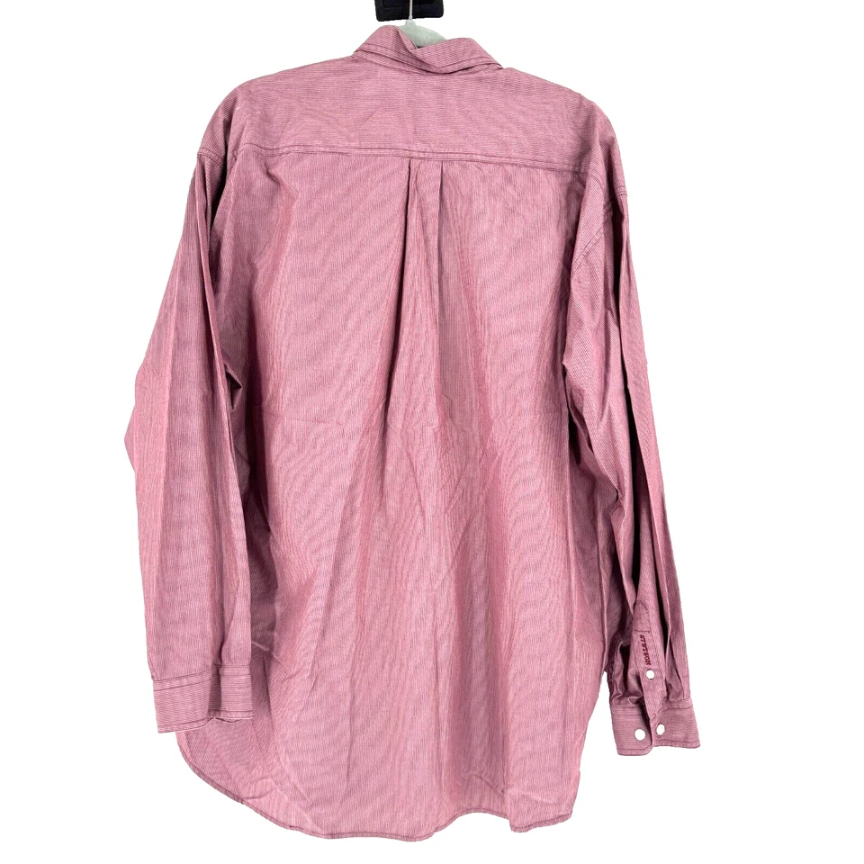 Camisa Stetson Western Para Hombre 2XL XXL Roja Pin Rayas Vaquero Yellowstone Rodeo Foto 2 de 4