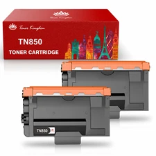 2 X Black TN850 Toner Cartridge For Brother TN-850 HL-L6400DW  L6400DWT L6200DWT