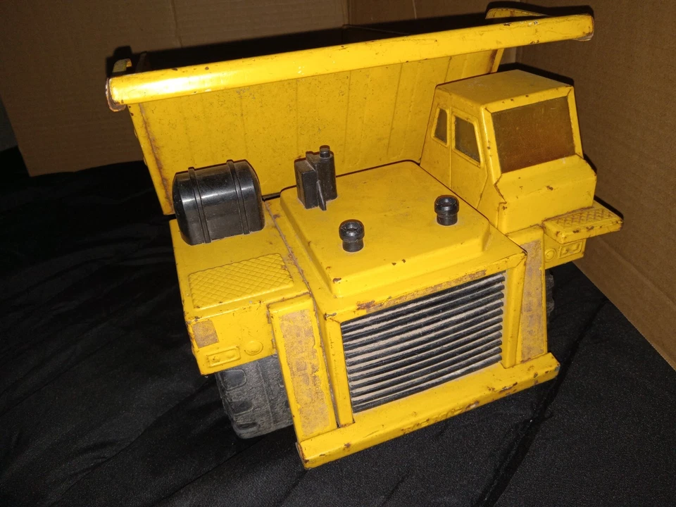 Caminhão basculante de metal vintage 1985 REMCO CAT Caterpillar 785 brinquedo 7"" - Imagem 2 de 4