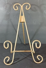 EASEL Picture Art Photo HOLDER DISPLAY STAND Gold Metal Decorative Tabletop