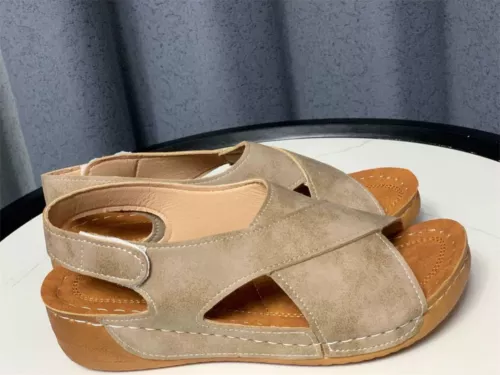 Damen Orthopädische Sandalen Bequeme Hausschuhe Peep Toe Offener Schuhe Sommer - Bild 12 von 25