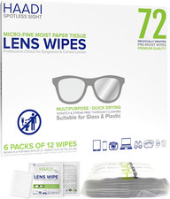72 pcs Glasses Cleaner Wipes Lens Multipurpose for Optical Electronic Devices